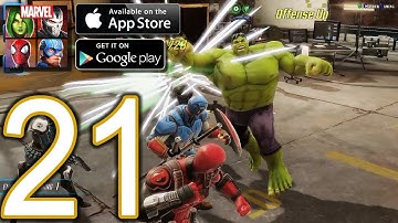 MARVEL Strike Force Heroes Android iOS Walkthrough - Part 21 - Campaign: Heroes Assemble Chapter 5