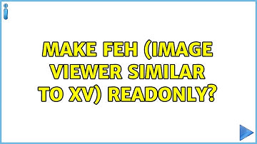 Ubuntu: Make feh (image viewer similar to xv) readonly?
