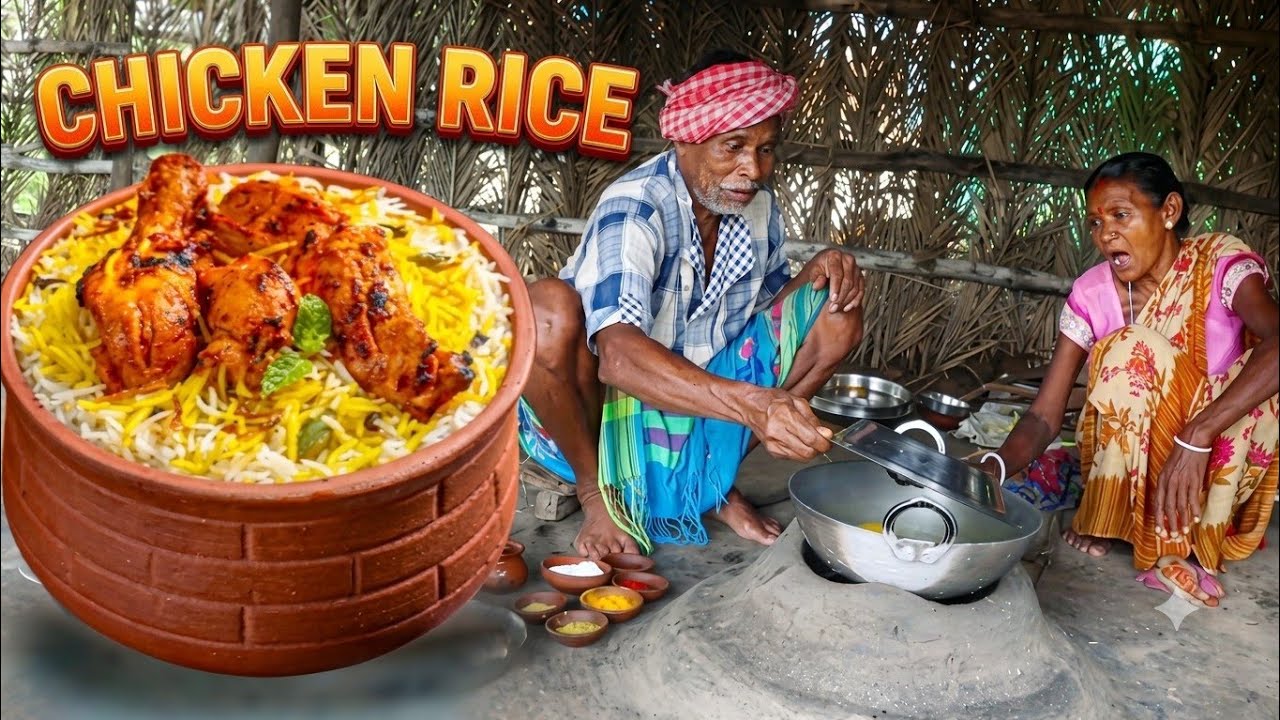 Traditional Chicken Rice Preparation by Senior Santali Couples: A Complete Guide