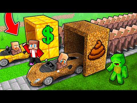 JJ and Mikey: UPGRADE FACTORY BATTLE in Minecraft - Maizen