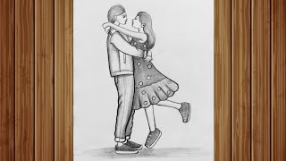 How to draw a cute couple👫 drawing / pencil drawing step by step for beginners