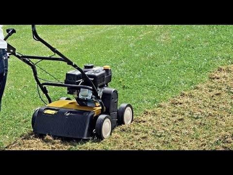 Скарификатор. Когда хочешь идеальный газон. - YouTube