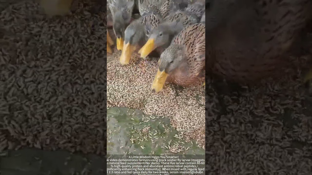 Natural Immunity Enhancement: Maggot-fed Duck Techniques