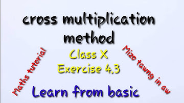 Cross multiplication Method
