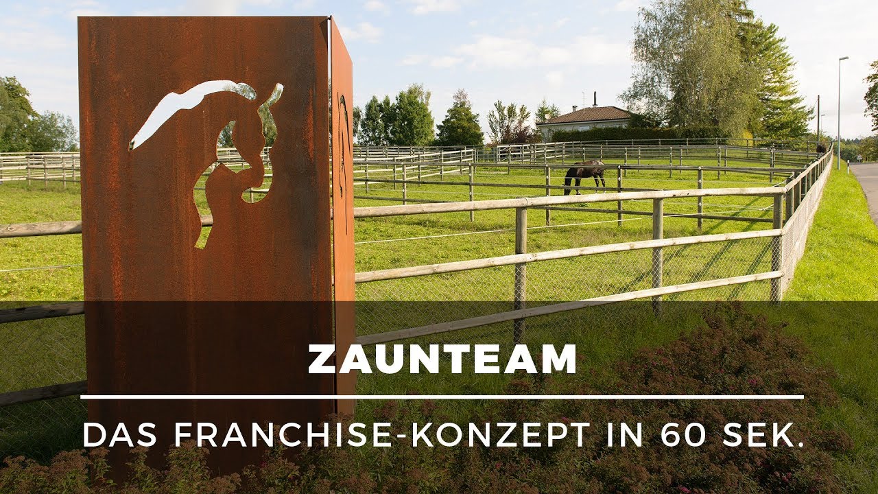 Handel und Montage von Zaun- und Torsystemen – Zaunteam Franchise in 60 Sek. erklärt