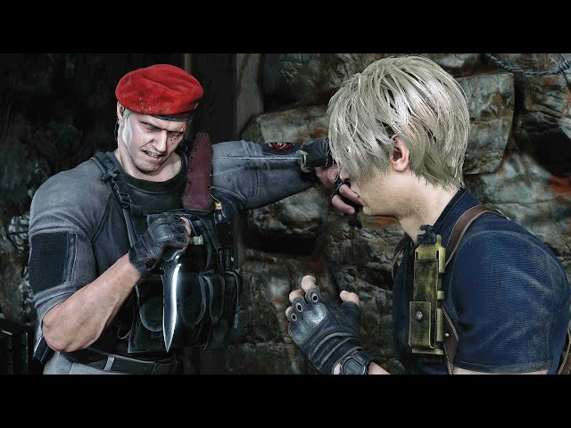 Leon vs Krauser Re4 Remake in 2023  Resident evil leon, Leon s kennedy,  Leon scott kennedy