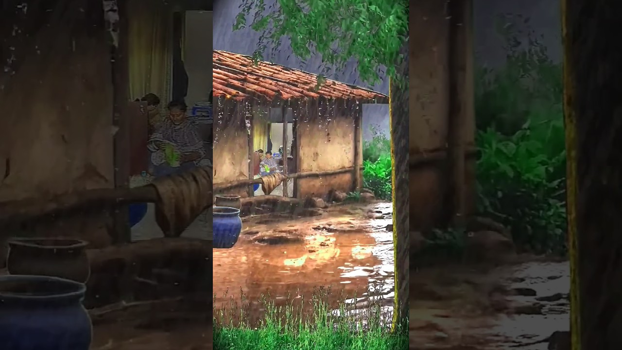 🌧🌧Absolutely wonderful rainy season! | Beautiful View Of Village Nature 😍 | 