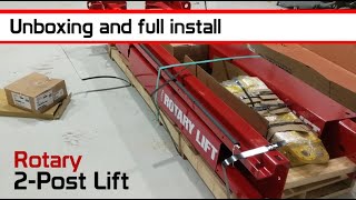 Rotary Lift Installation: Complete unboxing and full Install