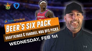 DRAFTKINGS \& FANDUEL NBA PICKS TODAY (2\/1\/23) - DFS 6 PACK