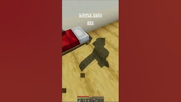 How to build a simple Bunk Bed in Minecraft  #minecraft #minecraftbuilding #tutorial #english