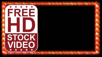 Free Stock Videos – animated frame with hearts pulsing and moving seamless loop