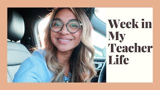 WEEK IN MY TEACHER LIFE | teacher vlog | poetry, rearranging classroom, anchor charts, grading