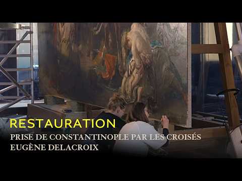 Restoring "The Entry of the Crusaders into Constantinople" (Delacroix, 1840)