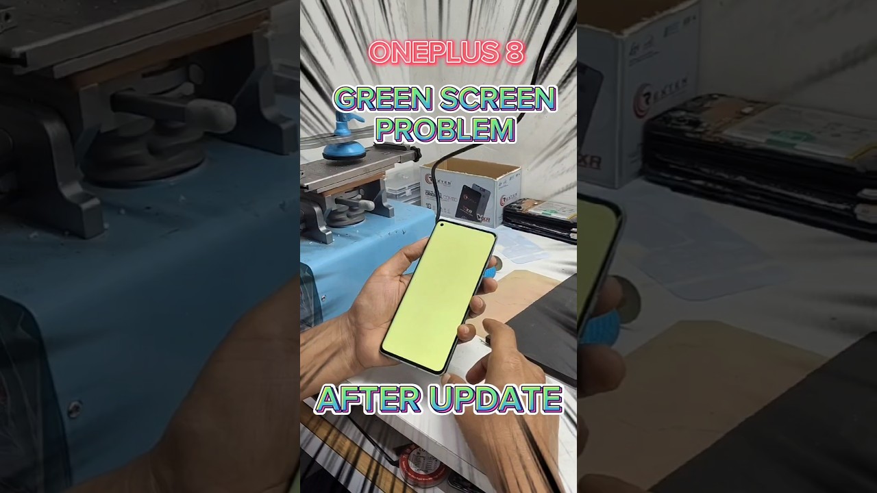 ONEPLUS 8 GREEN SCREEN PROBLEM 👍 WITHOUT CHANGING DISPLAY 