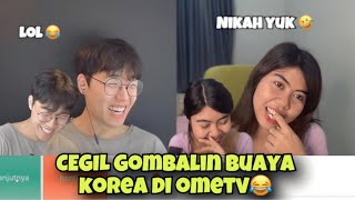 REAKSI LUCU COWOK KOREA DIGOMBALIN CEGIL INDO 🤣 #ometv screenshot 4