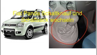 Fiat Panda Schaltsack und Schaltknauf wechseln.  Fiat Panda Gear Stick