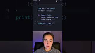 Obtener la fecha y hora actual en UTC usando python!