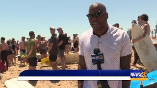 paddle out for george Floyd
