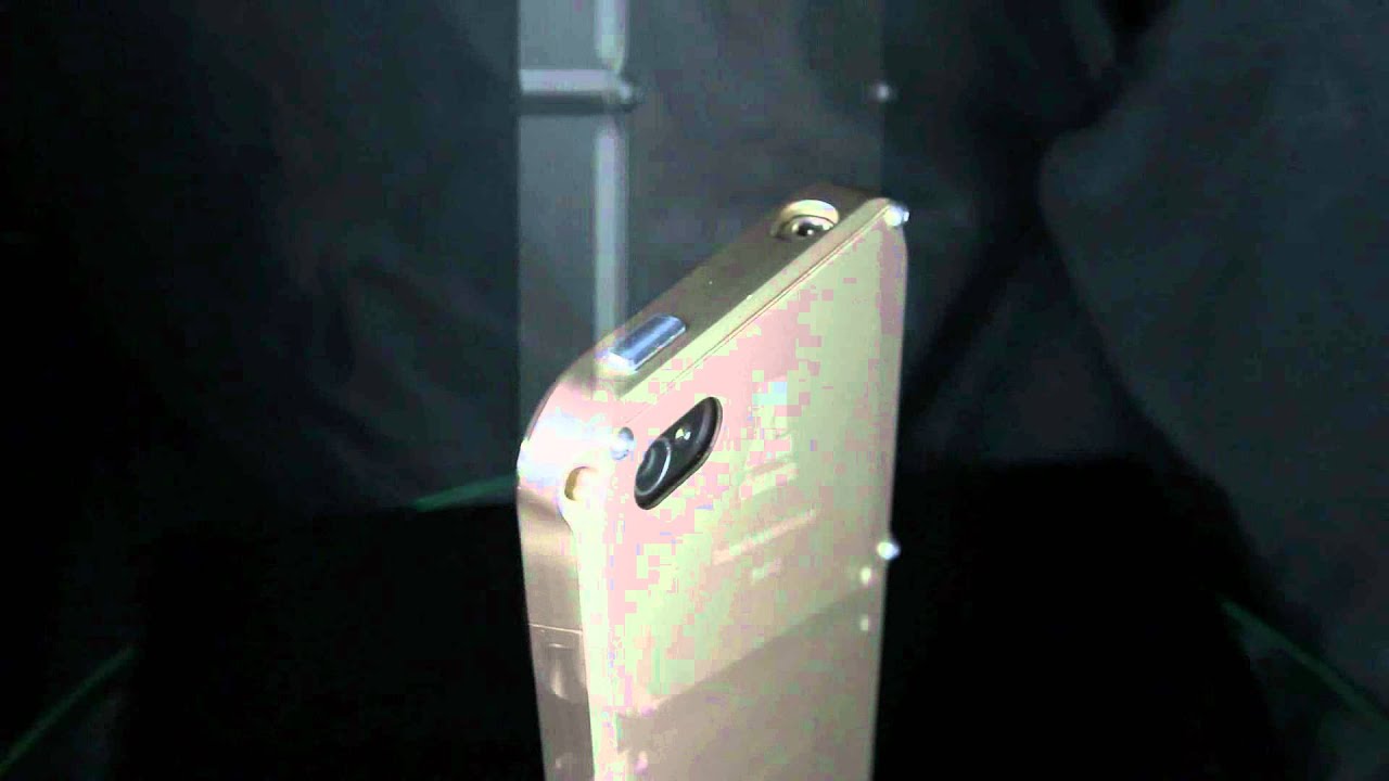 Gloss Yellow Gold Bumper Case aluminum billet metal fine cut for iPhone 4 4S Alumania Japan