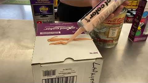 Part 2 of 2 Exact Color Sealant Makes Matching Painters Caulk to Any Color EASY!