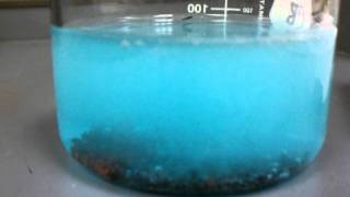 Reaction between copper sulfate and zinc