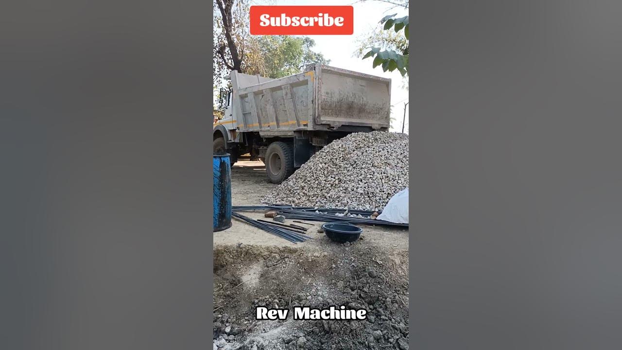 Truck Unloading Gitti Crushed Stone shorts YouTube