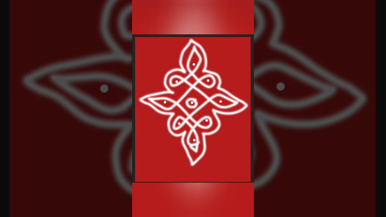 Beautiful muggulu design....😍Different kolam design with dots....Today rangoli SIMPLE UNIQUE KOLAM