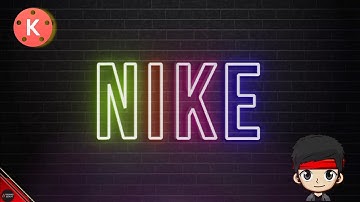 CARA MEMBUAT INTRO YOUTUBE KINEMASTER | NEON TEXT