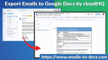 Export emails to Google  Docs