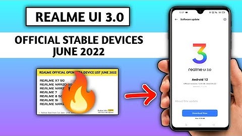new roadmap in June 2022, Realme UI 3.0 Android 12 Stable Update Device list, Official Updates