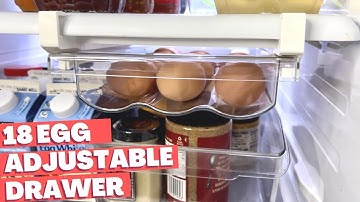 18 Egg Drawer for Refrigerator #amazonfinds #amazonkitchenstorageproducts