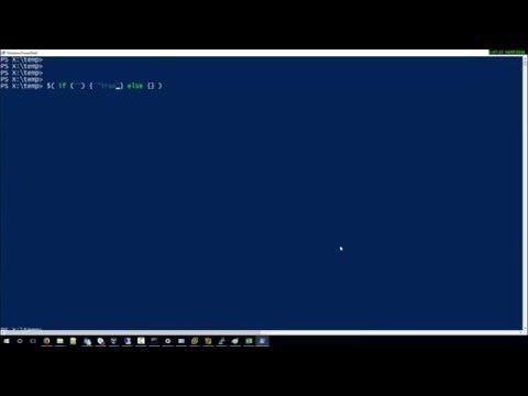What is the Belean interpretation of empty String in Pwershell