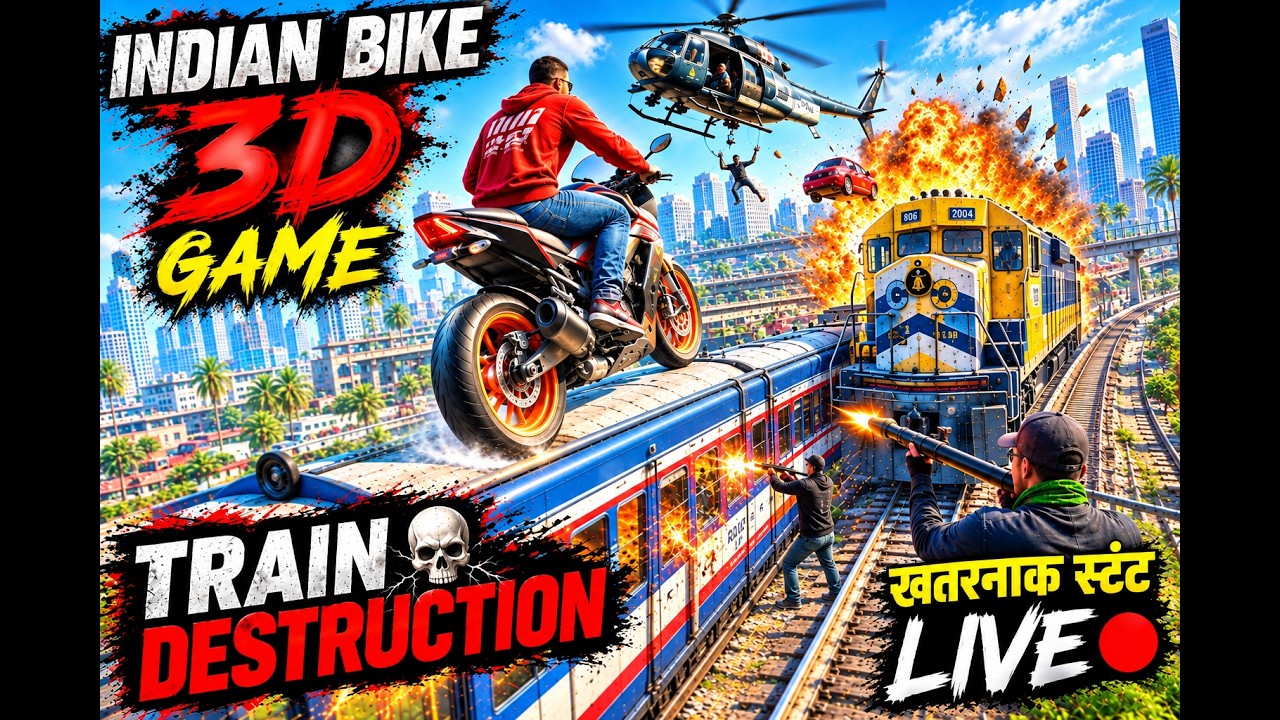 🔥Indian Bike 3D Live - New Update Challenge!). #IndianBikeDriving3D #LiveStream #Gaming #Live