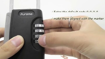 Puroma Keys Safe Storage Lock Box with 4-Digit Combination | Subtitle Ver.