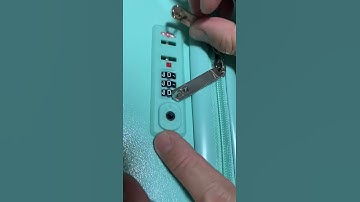 Zipper luggage passcode setting video