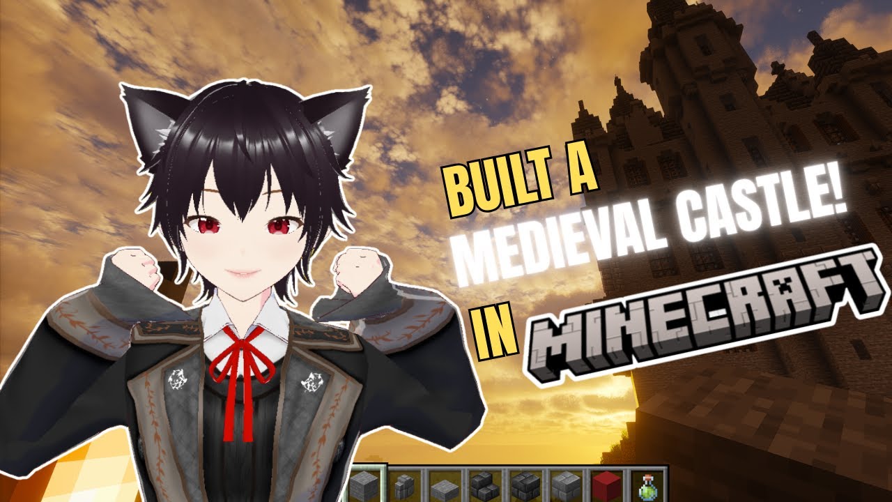 I Built a Medieval Castle in Minecraft – Dark Academia Style ⚔️🕯️