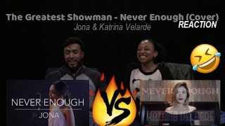 Download Lagu The Greatest Showman - Never Enough Jona vs Katrina COVER | REACTION MP3