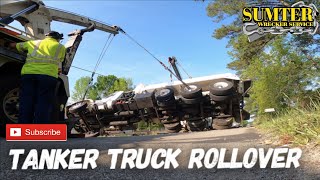 Tanker Truck Rollover