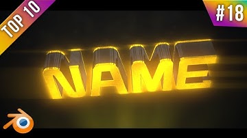 TOP 10 Blender Intro Templates #18 + Free Download