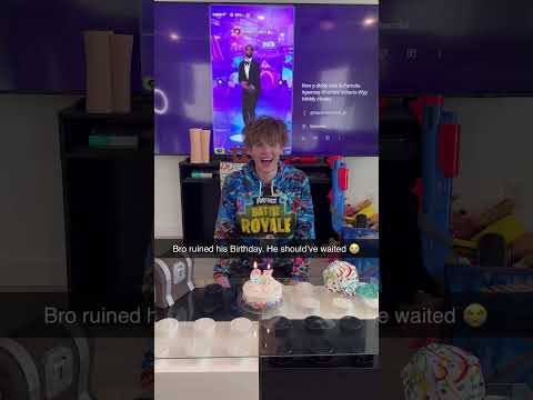 Bro ruined his Birthday