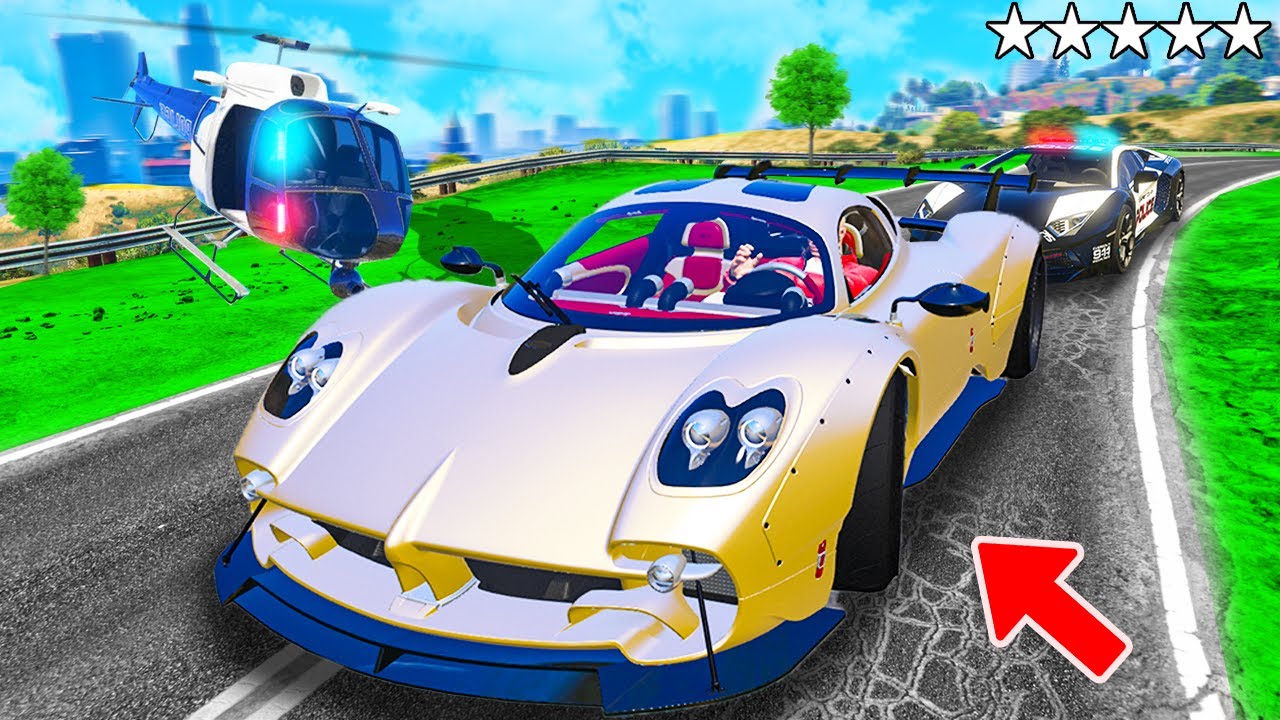 POLIZEI verfolgt GOLDENEN PAGANI in GTA 5! (Polizei vs. Dieb)