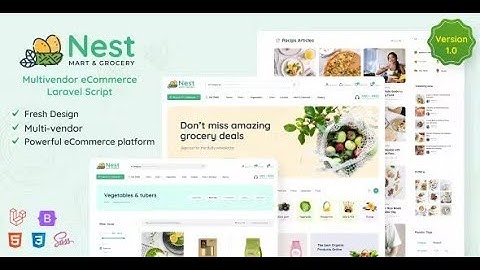 How to install Nest - Multivendor Organic & Grocery Laravel eCommerce