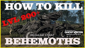 HOW TO KILL LEVEL 200+ BEHEMOTH DRONES SOLO - GHOST RECON BREAKPOINT