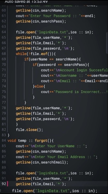 c++ mini project || login interface #coding #mini#project #c++#shots# ...