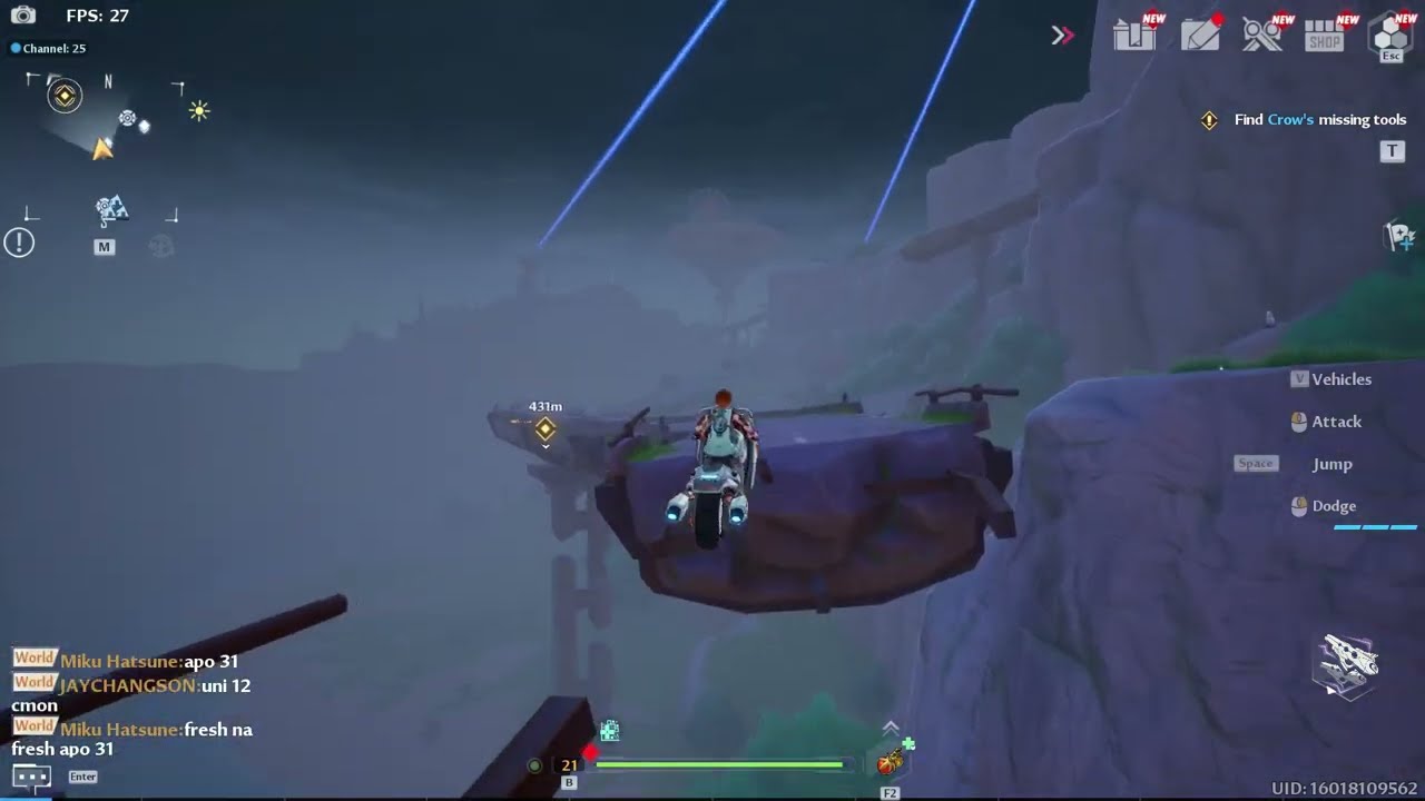 Unlocked Travel log Banges Dock | Tower Of Fantasy