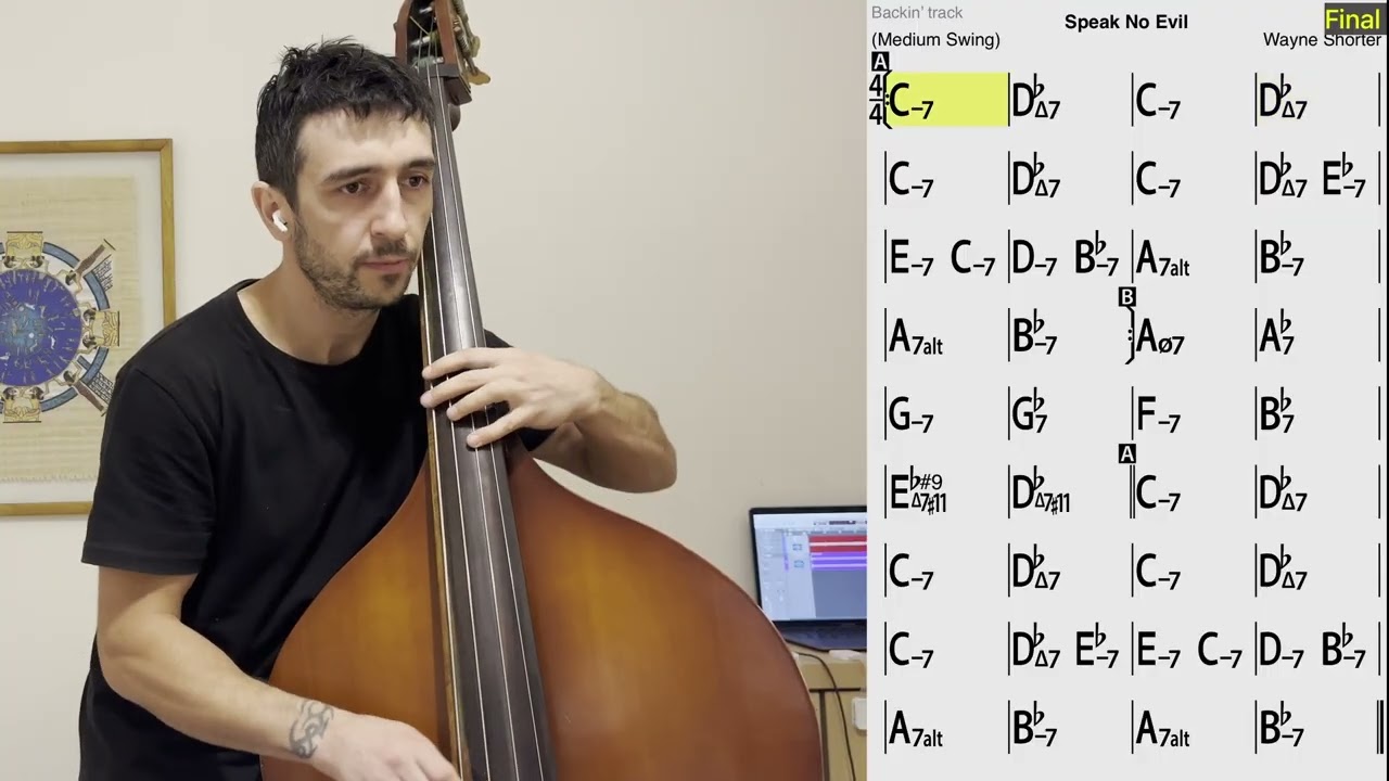 Speak No Evil – Double Bass Backing Track (No Accompaniment)