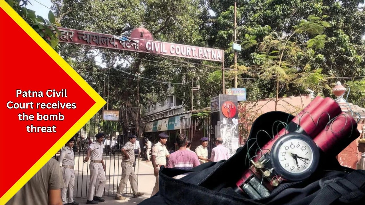Bihar: Patna Civil Court receives the bomb threat, Heavy police force deployed outside the court....
