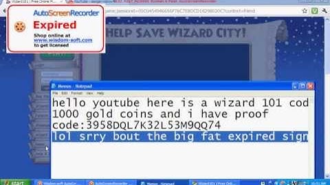 *EXPIRED*wizard 101 code 2010 still working *EXPIRED*