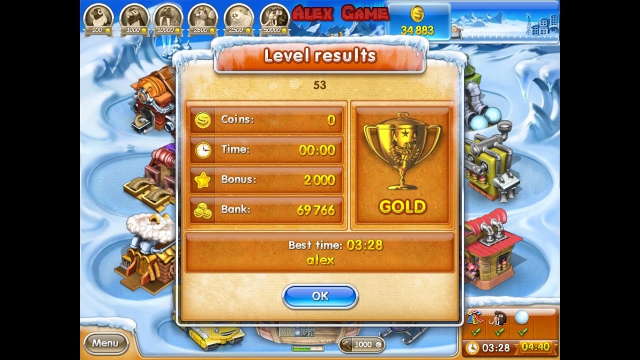 Farm Frenzy 3 Ice Age (level 53) only GOLD Веселая ферма 3