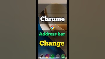 Change Chrome Address Bar #shorts